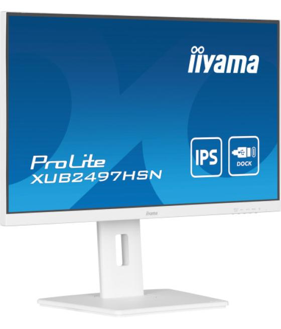 Iiyama prolite xub2497hsn-w2 pantalla para pc 60,5 cm (23.8") 1920 x 1080 pixeles full hd led blanco