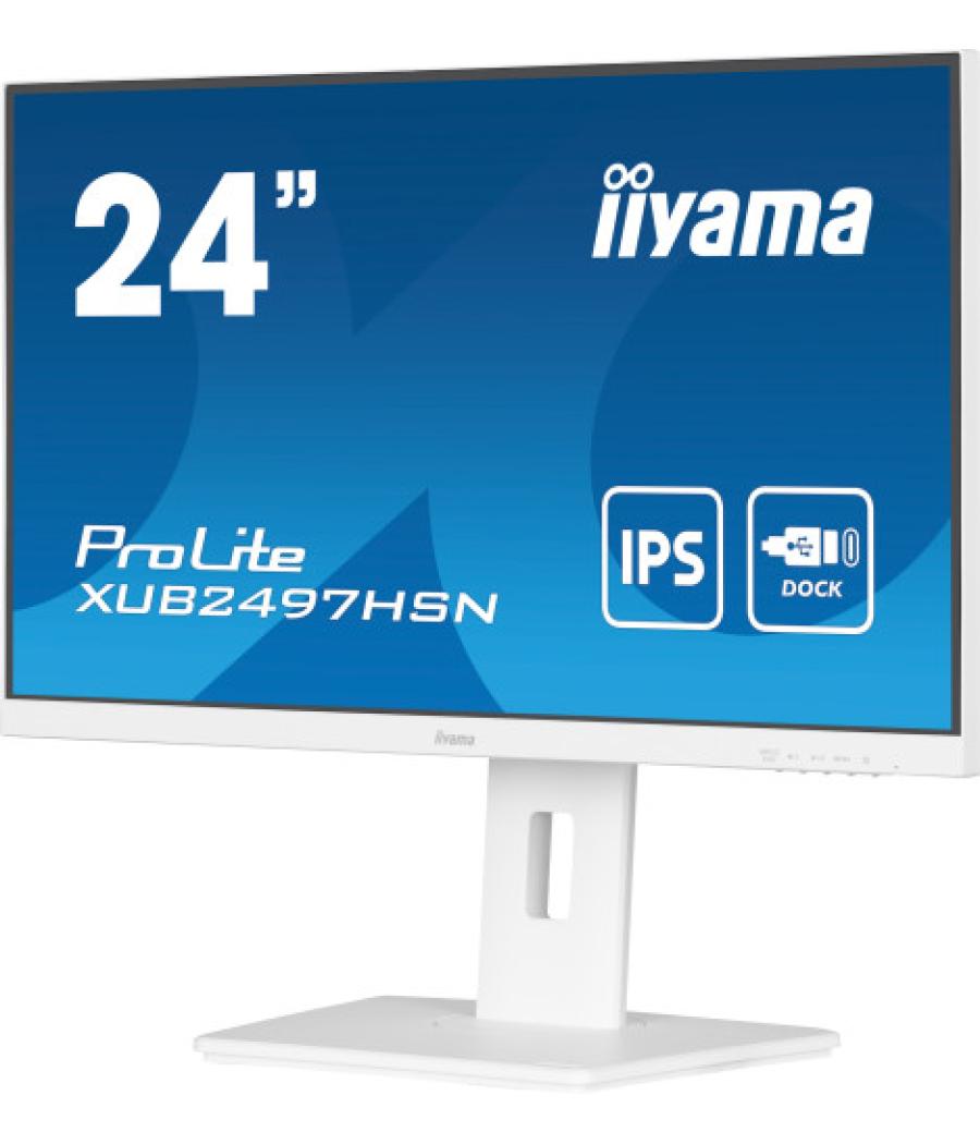 Iiyama prolite xub2497hsn-w2 pantalla para pc 60,5 cm (23.8") 1920 x 1080 pixeles full hd led blanco