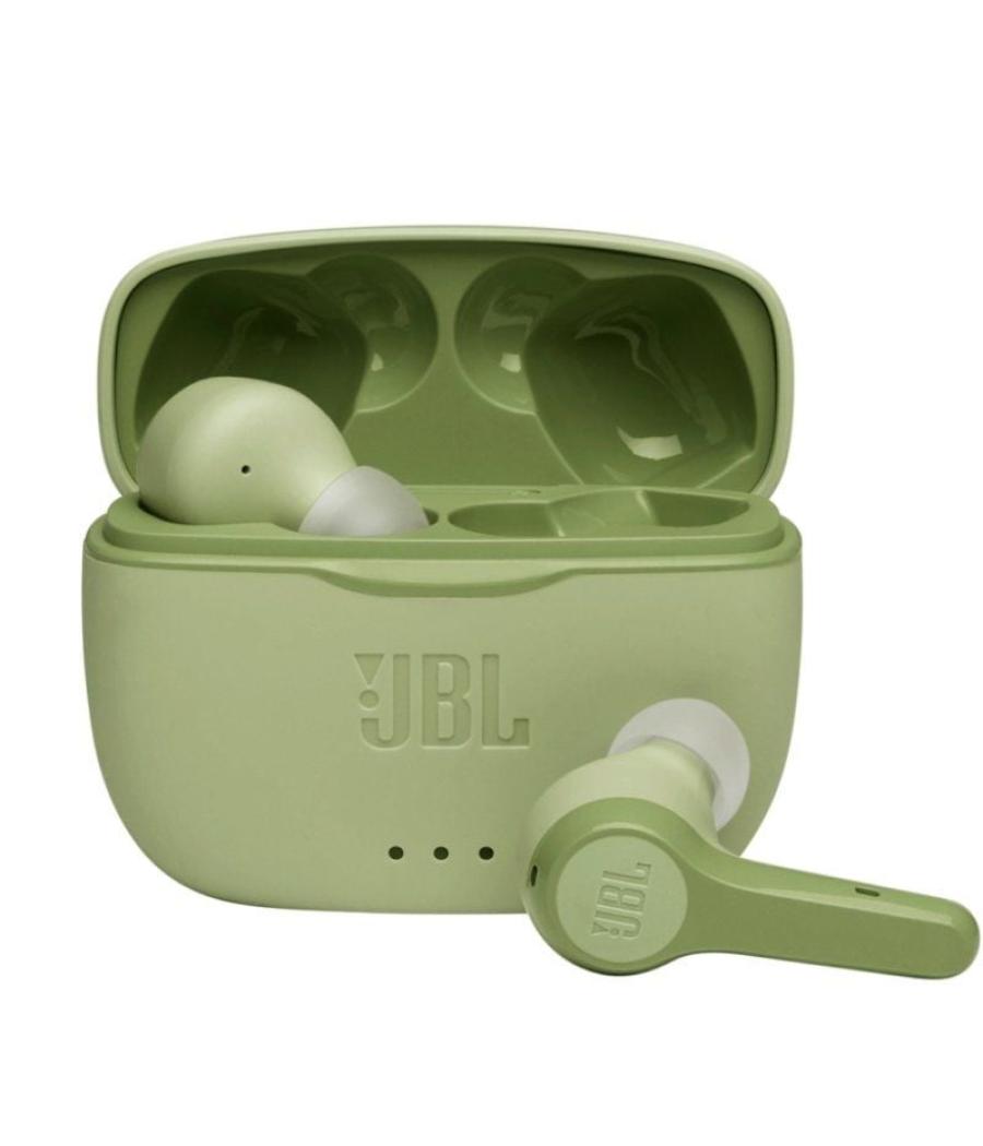 Auriculares bluetooth jbl tune 215 tws con estuche de carga/ autonomía 5h/ verdes