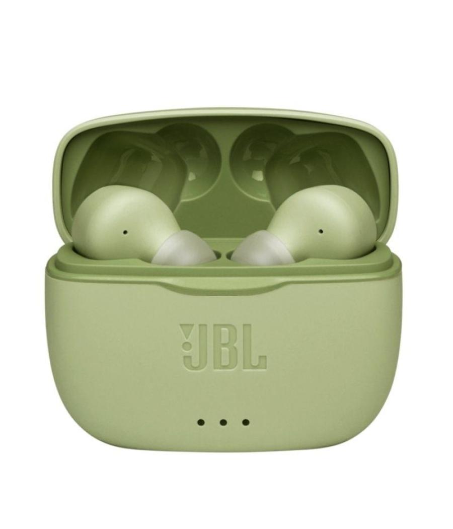 Auriculares bluetooth jbl tune 215 tws con estuche de carga/ autonomía 5h/ verdes