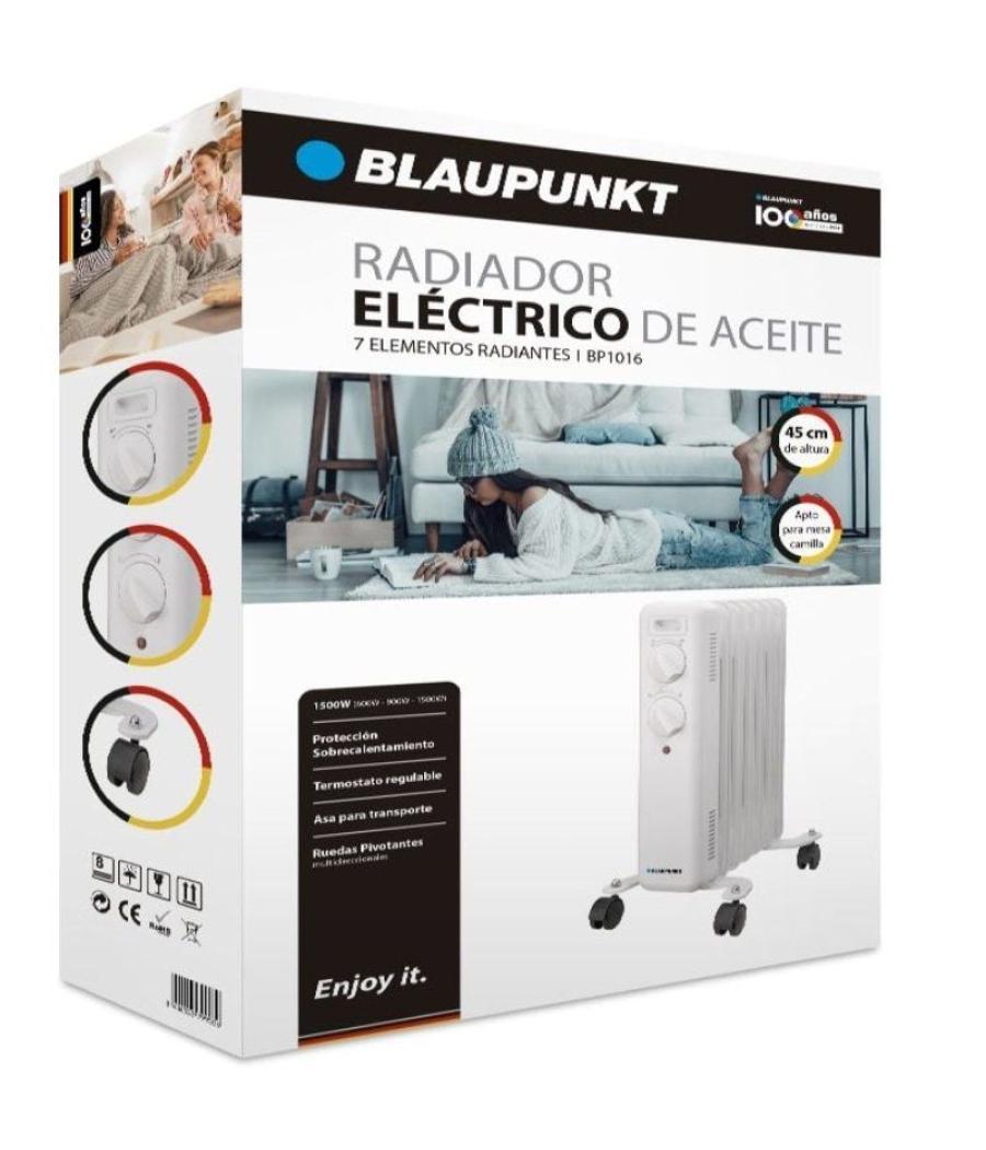 Radiador de aceite blaupunkt bp1016/ 1500w/ 7 elementos caloríficos