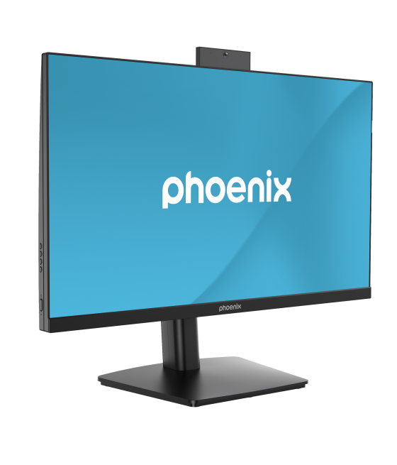 Monitor phoenix visión 24 pro 23.8pulgadas full hd panel ips webcam integrada abatible hdmi + dp altavoces integrados