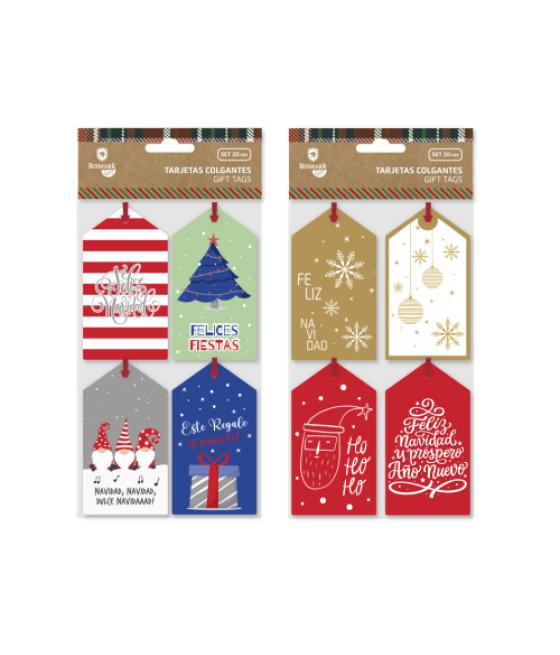 Tarjetas colgantes navidad 20 und bismark 332923