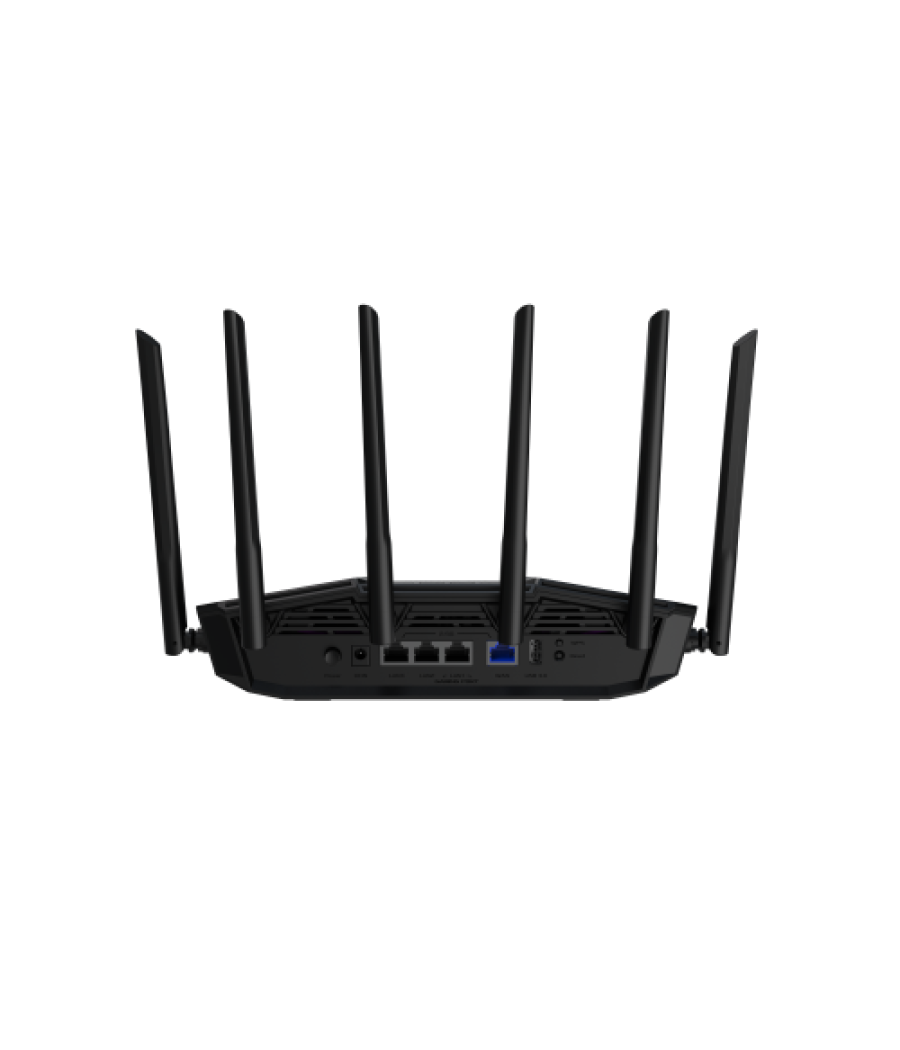 Asus tuf gaming be6500 (tuf-be6500) router inalámbrico 2.5 gigabit ethernet doble banda (2,4 ghz / 5 ghz) negro