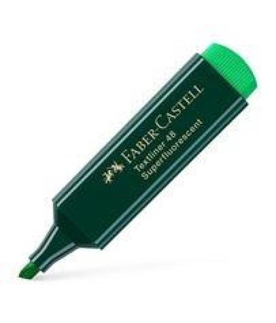 Faber castell marcador fluorescente textliner 48 verde -caja anterior-