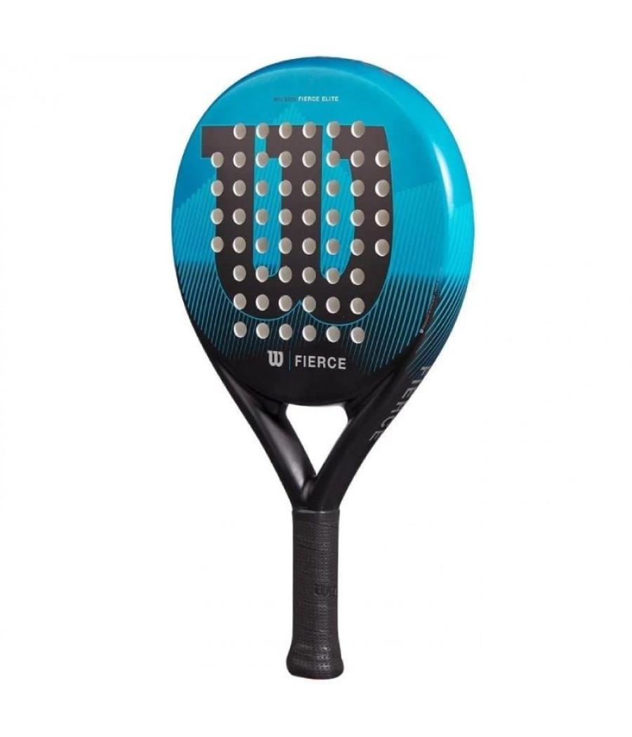 Pala de pádel wilson fierce elite 2/ azul y negro