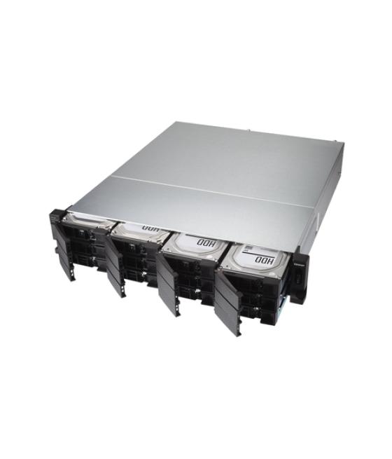 QNAP TL-R1200C-RP caja para disco duro externo Carcasa de disco duro/SSD Negro, Gris 2.5/3.5"