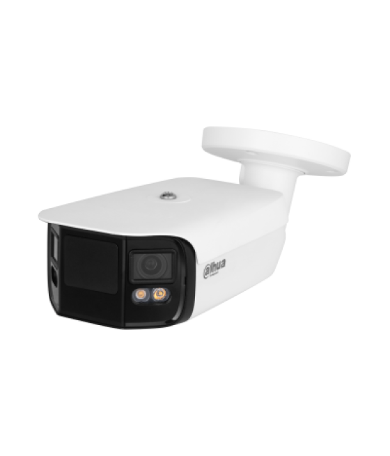 (dh-ipc-pfw5849p-a180-e2-aste-0360b) dahua cámara ip bullet panorámica tioc duo wdr wizsense 2x4mp led ir & luz cálida ip67 alar