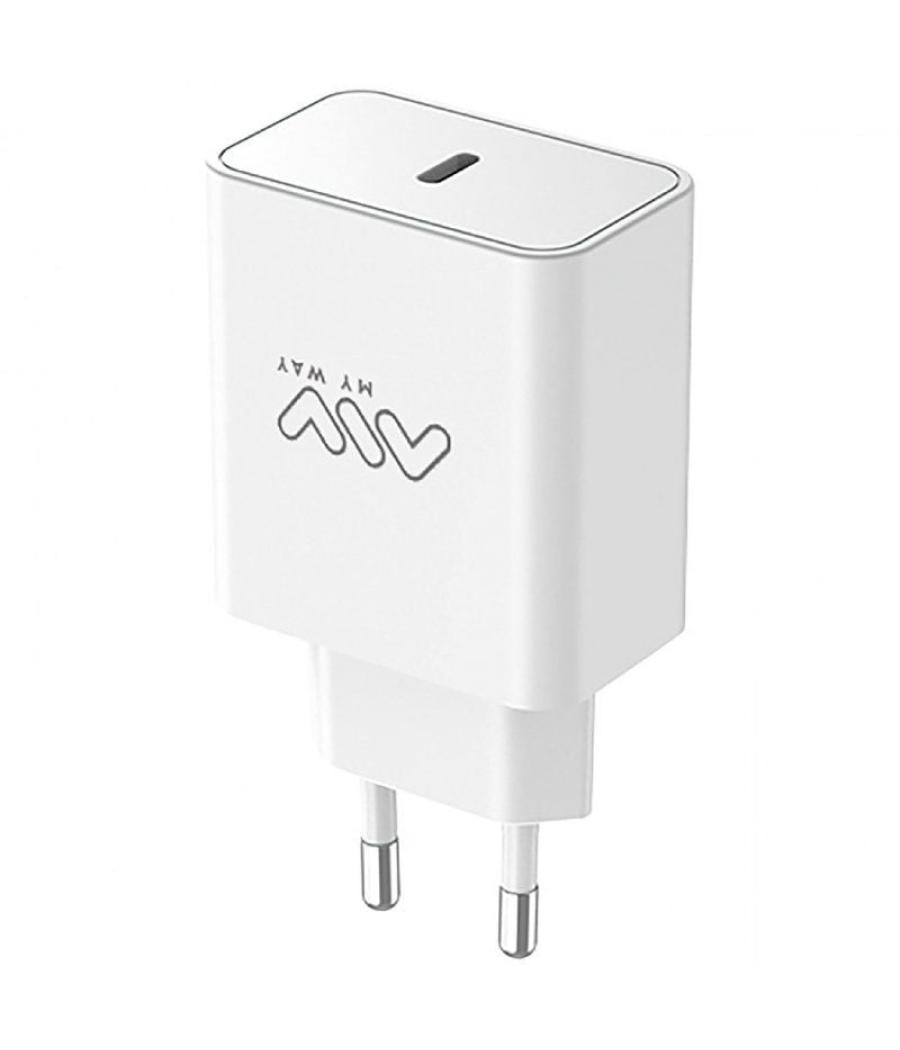 Cargador de pared myway mwacc0018/ 1xusb tipo-c/ 45w