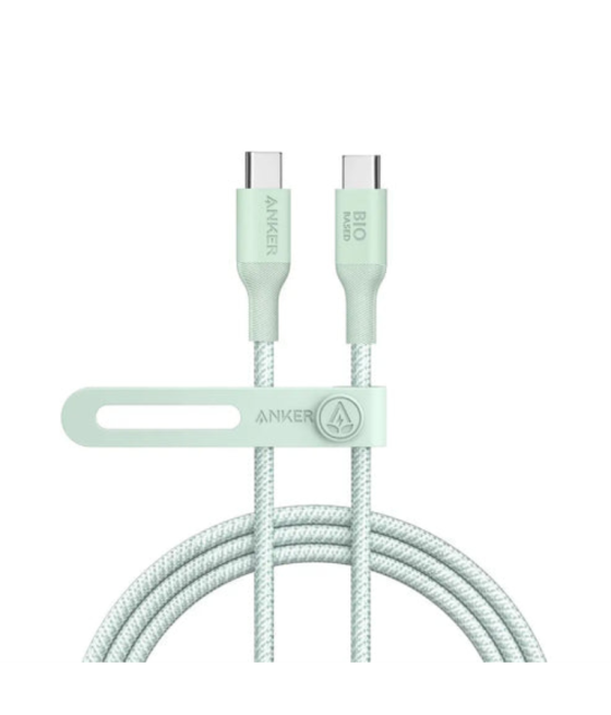 Cable anker 544 usb-c to usb-c cable (6ft 140w bio-nylon green)