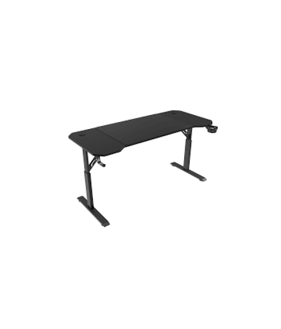 Mesa mars gaming mgd ergo 140 regulable en altura tablero negro 140x60 chasis de acero alf. xxl