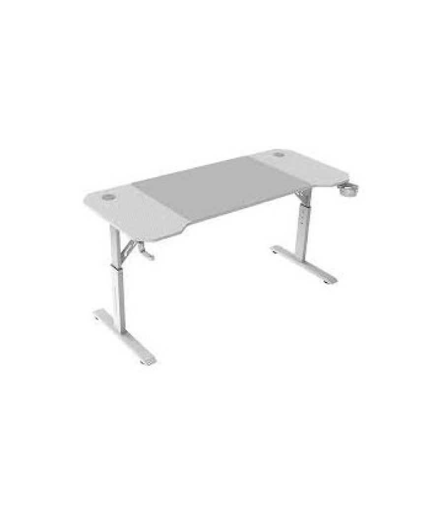 Mesa mars gaming mgd ergo 140 regulable en altura tablero blanco 140x60 chasis de acero alf. xxl