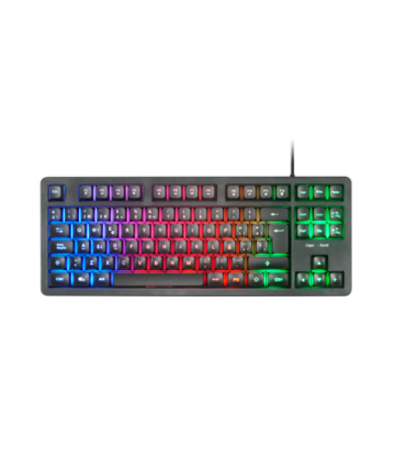 Teclado h-mech gaming mars gaming mk023 frances color negro tamaño compacto tkl iluminacion rgb