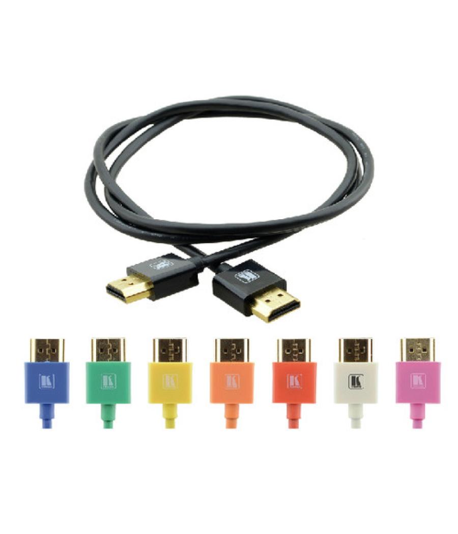 Kramer cable hdmi flexible alta velocidad con ethernet ultra plano color negro (c-hm/hm/pico/bk-10)