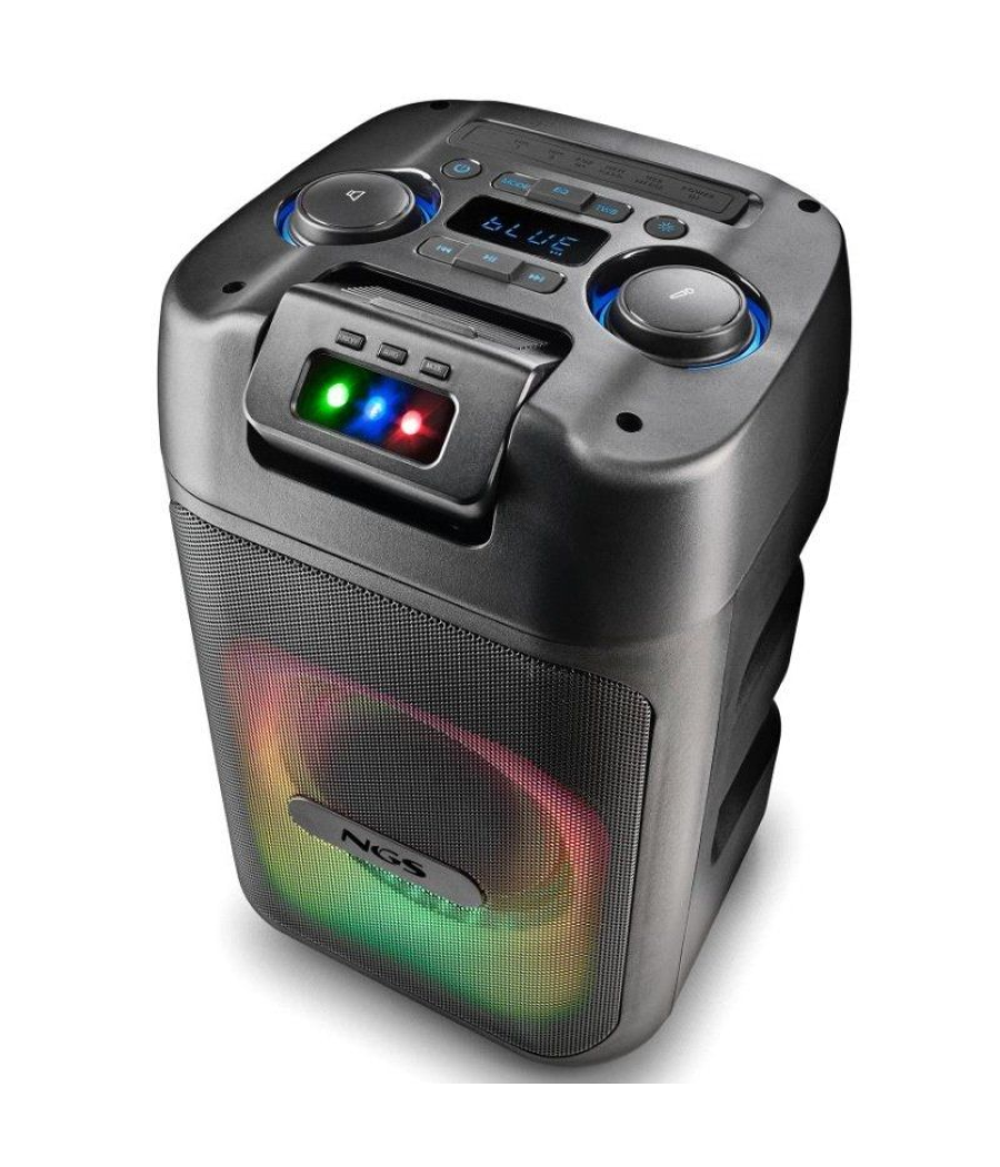 Altavoz portable con bluetooth ngs wild club/ 80w