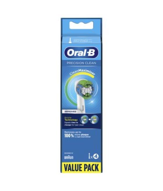 Cabezales de recambio oral-b eb20/4 precision clean cleanmaximiser pack 4 unidades