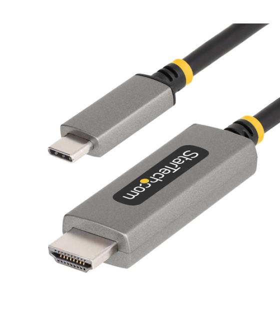 StarTech.com Cable Adaptador de 1m USB-C a HDMI - 8K 60Hz - 4K 144Hz - HDR10 - Cable Conversor de Vídeo USB tipo C a HDMI 2.1 - 