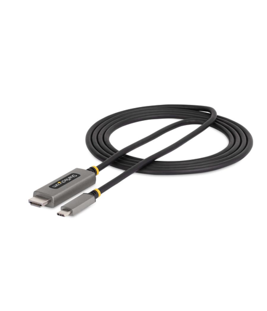 StarTech.com Cable Adaptador de 2m USB-C a HDMI - 8K 60Hz - 4K 144Hz - HDR10 - Cable Conversor de Vídeo USB tipo C a HDMI 2.1 - 