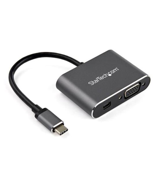 StarTech.com Adaptador USB-C a Mini DisplayPort y VGA - Conversor de Vídeo USB Tipo C - 4K 60Hz - HDR