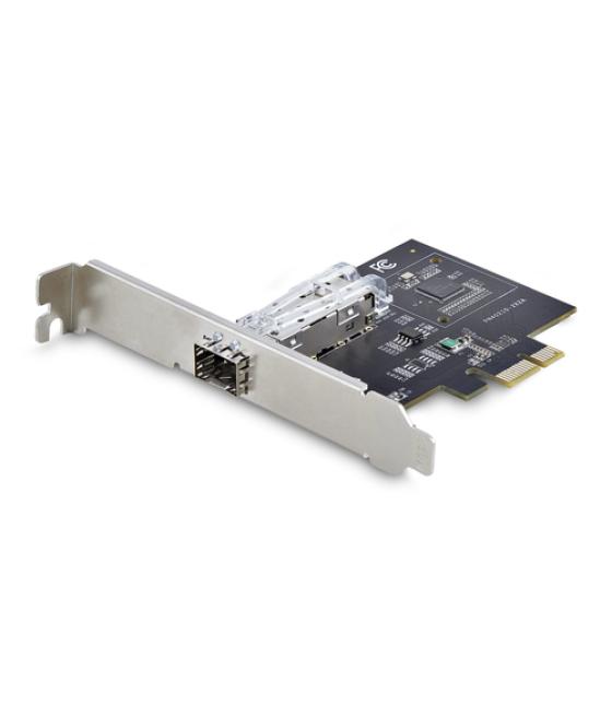 StarTech.com Tarjeta PCIe 2.1x1 de Red de Fibra Óptica/Cobre Ethernet 1Gb SFP de 1 Puerto - Chipset Controlador Intel I210-IS - 