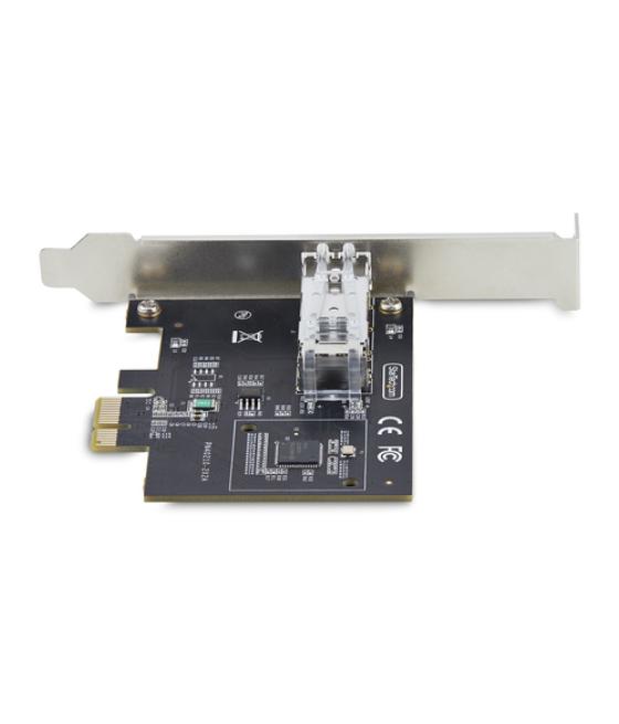 StarTech.com Tarjeta PCIe 2.1x1 de Red de Fibra Óptica/Cobre Ethernet 1Gb SFP de 1 Puerto - Chipset Controlador Intel I210-IS - 