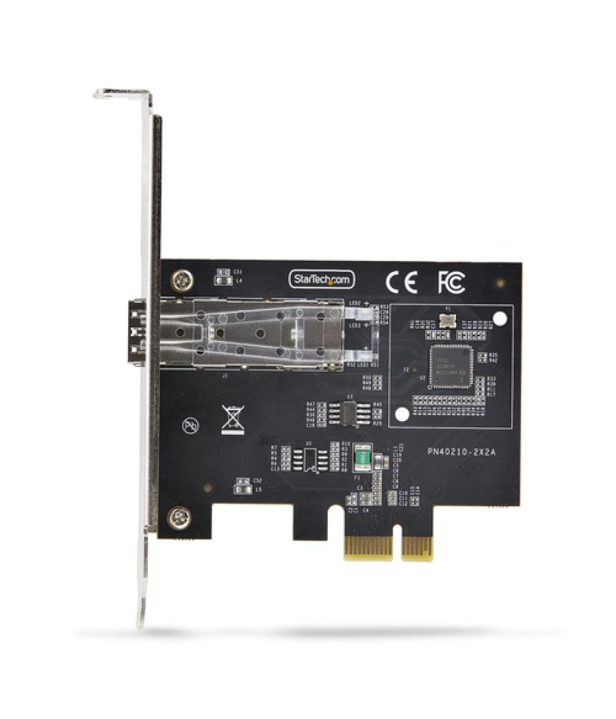 StarTech.com Tarjeta PCIe 2.1x1 de Red de Fibra Óptica/Cobre Ethernet 1Gb SFP de 1 Puerto - Chipset Controlador Intel I210-IS - 