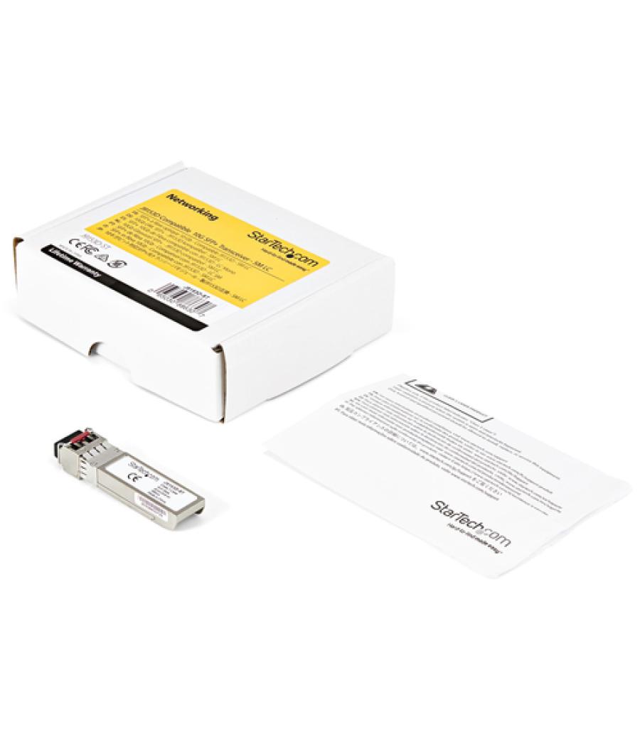 StarTech.com Módulo Transceptor SFP+ Compatible con HPE J9153D - 10GBASE-ER - Fibra Monomodo de 10GbE - SFP+ Ethernet Gigabit de