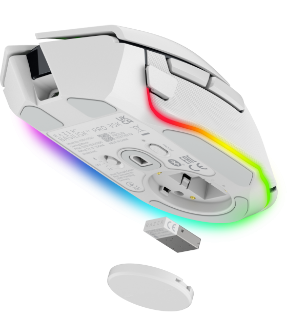 Raton razer basilisk v3 pro 35k blanco (rz01-05240200-r3g1)