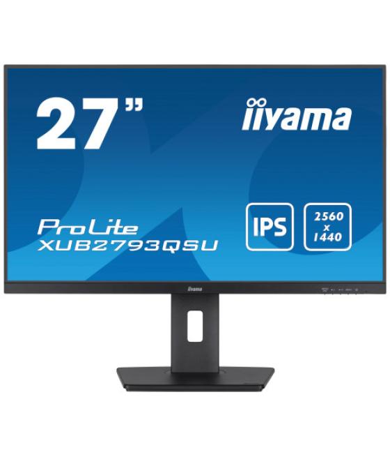 Iiyama xub2793qsu-b7 pantalla para pc 68,6 cm (27") 2560 x 1140 pixeles wide quad hd led negro