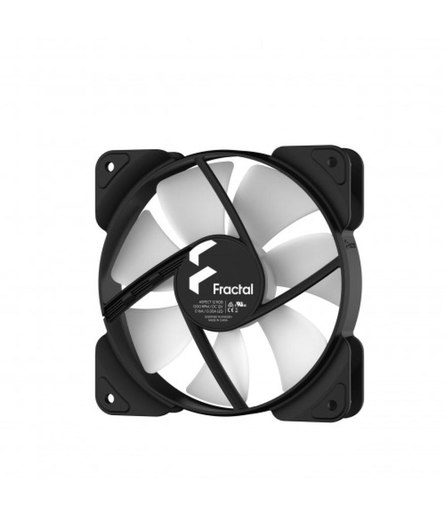 Fractal design aspect 12 rgb carcasa del ordenador ventilador 12 cm negro 1 pieza(s)