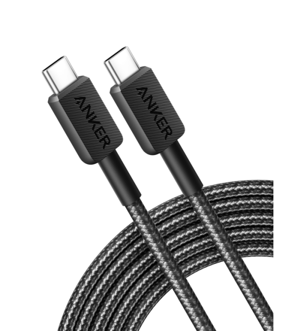 Cable anker 322 usb-c to usb-c cable nylon 3m 60w black