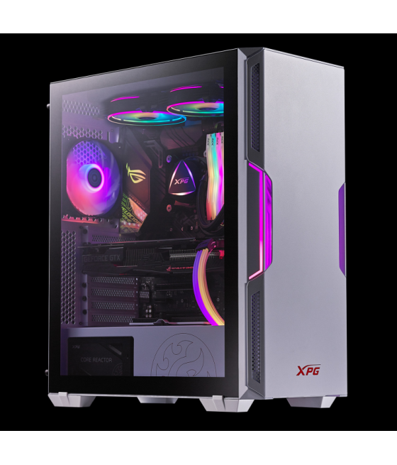 Caja gaming xpg starker atx 2xusb sin fuente argb blanco