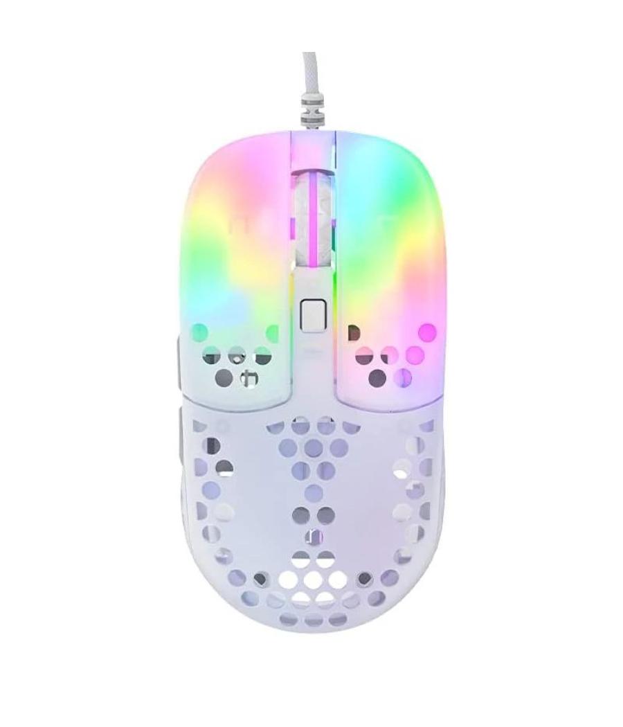 Cherry xtrfy ratón rgb 400-16.000 dpi usb white