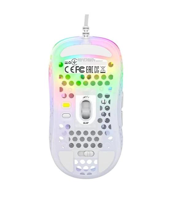 Cherry xtrfy ratón rgb 400-16.000 dpi usb white