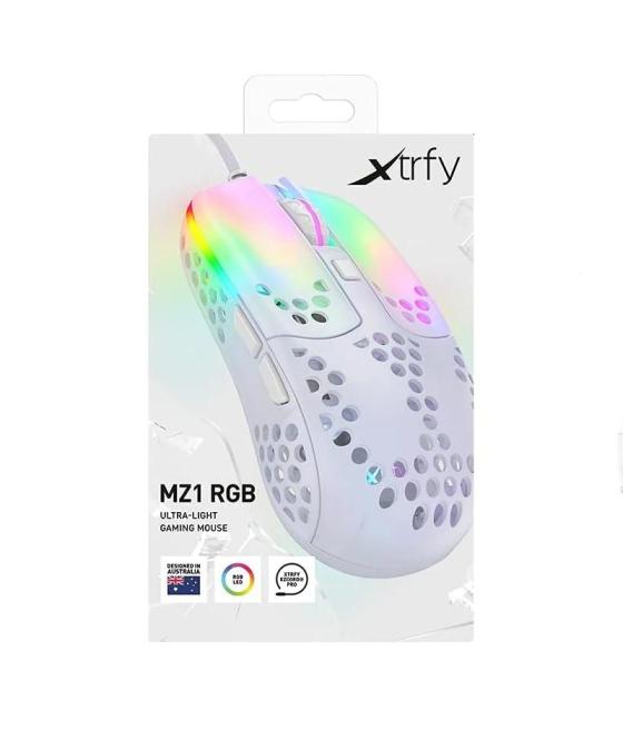 Cherry xtrfy ratón rgb 400-16.000 dpi usb white