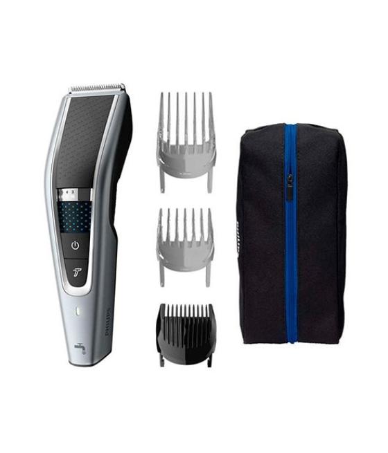 Cortapelos philips hairclipper 5000 hc5630 - 15 28 ajustes - 3 peines - 90m autonomia - lavable - funda tela