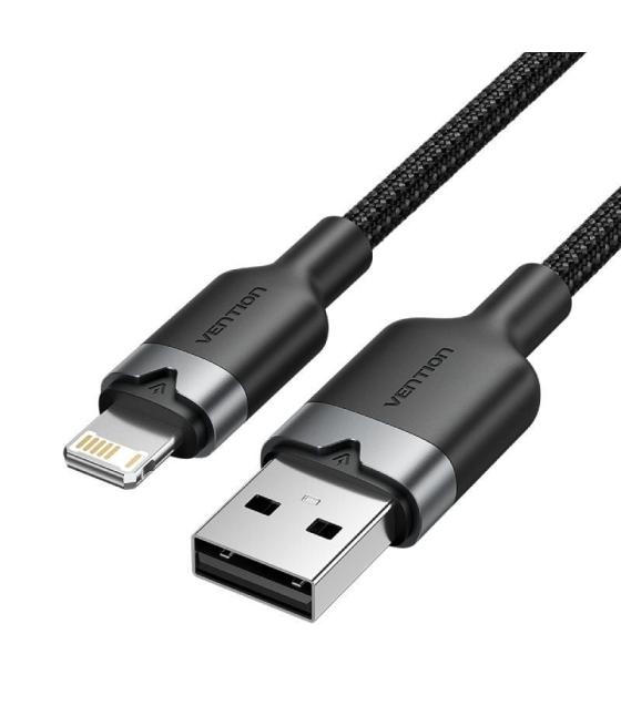 Cable usb lightning vention lanbh/ usb macho - lightning macho/ 480mbps/ 2m/ negro