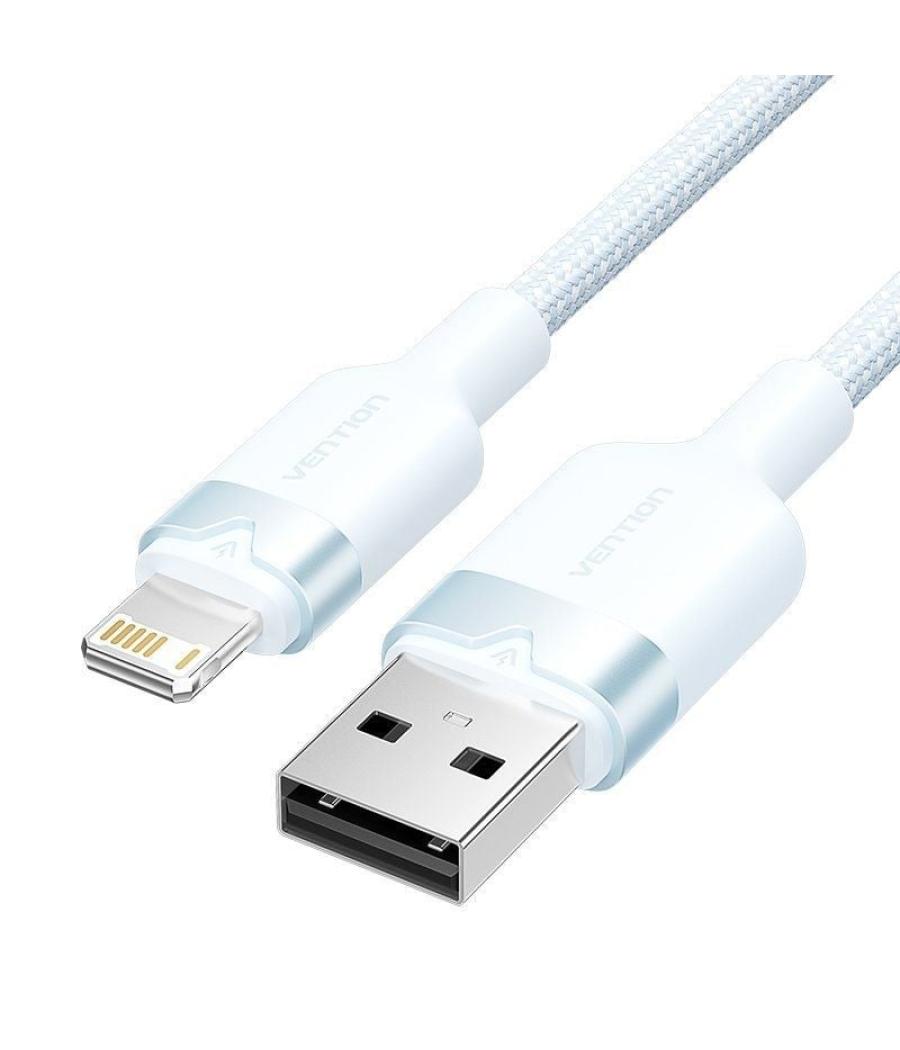 Cable usb 2.0 lightning vention lansf/ usb macho - lightning macho/ 480mbps/ 1m/ azul