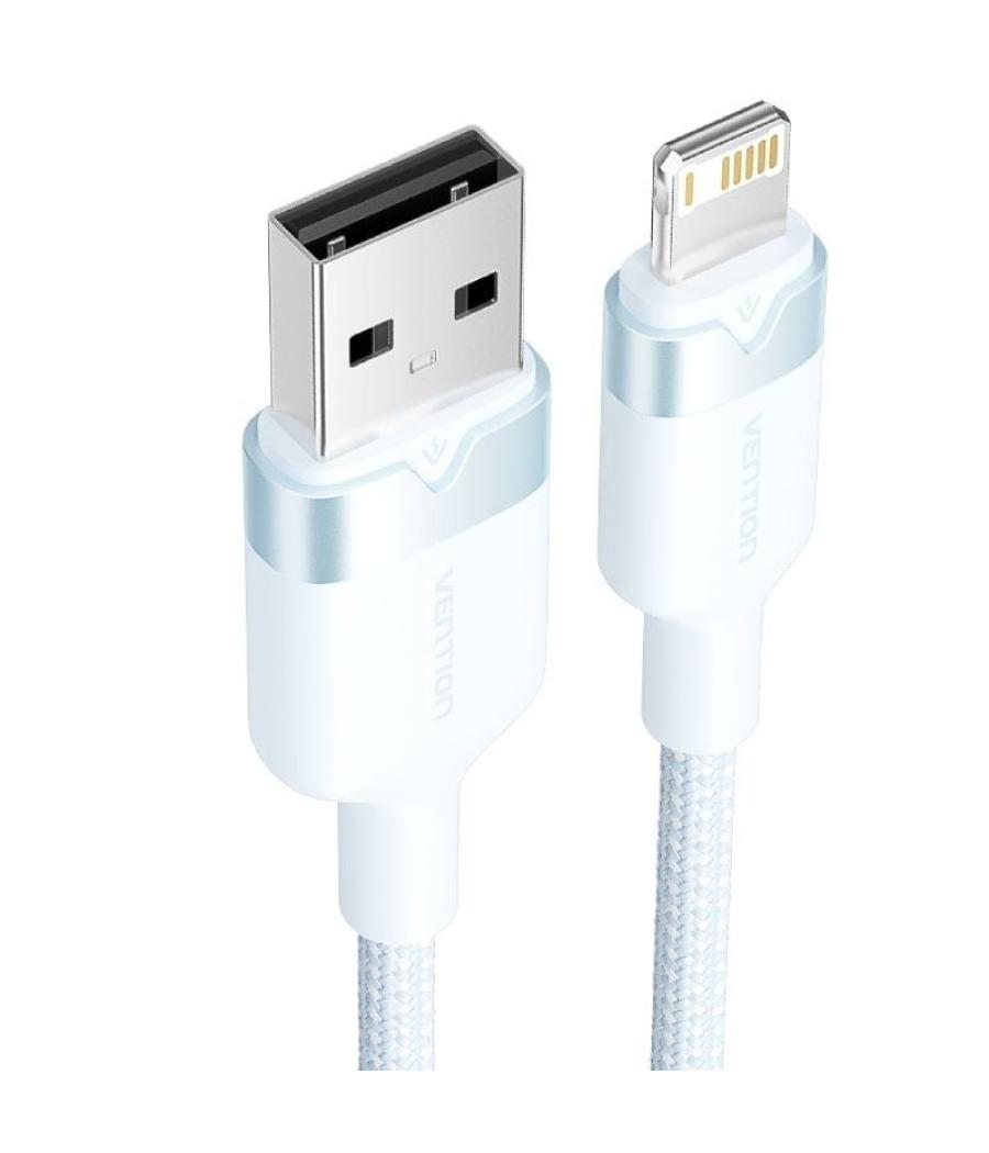 Cable usb 2.0 lightning vention lansf/ usb macho - lightning macho/ 480mbps/ 1m/ azul