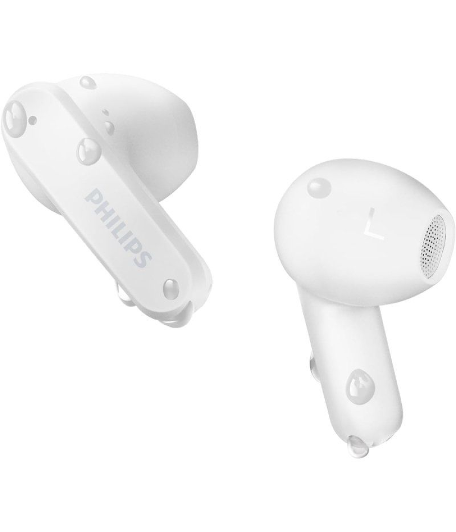 Auriculares bluetooth philips tat2139wh con estuche de carga/ autonomía 7h/ blancos