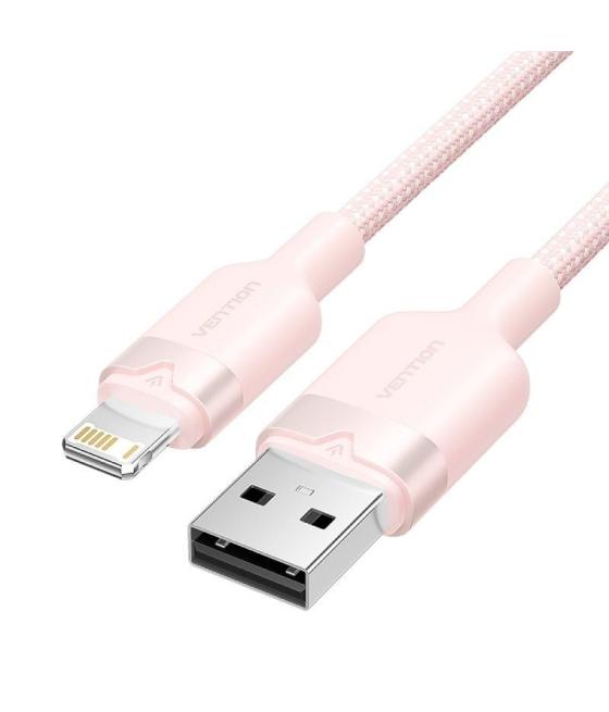 Cable usb lightning vention lanbh/ usb macho - lightning macho/ 480mbps/ 1m/ rosa