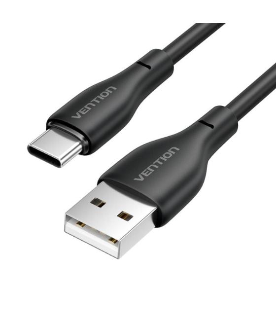 Cable usb tipo-c vention h25bf/ usb tipo-c macho - usb macho/ 15w/ 480mbps/ 1m/ negro