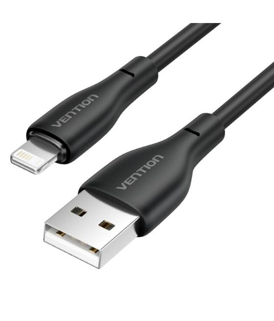 Cable usb 2.0 lightning vention h26bf/ lightning macho - usb macho/ 10w/ 480mbps/ 1m/ negro