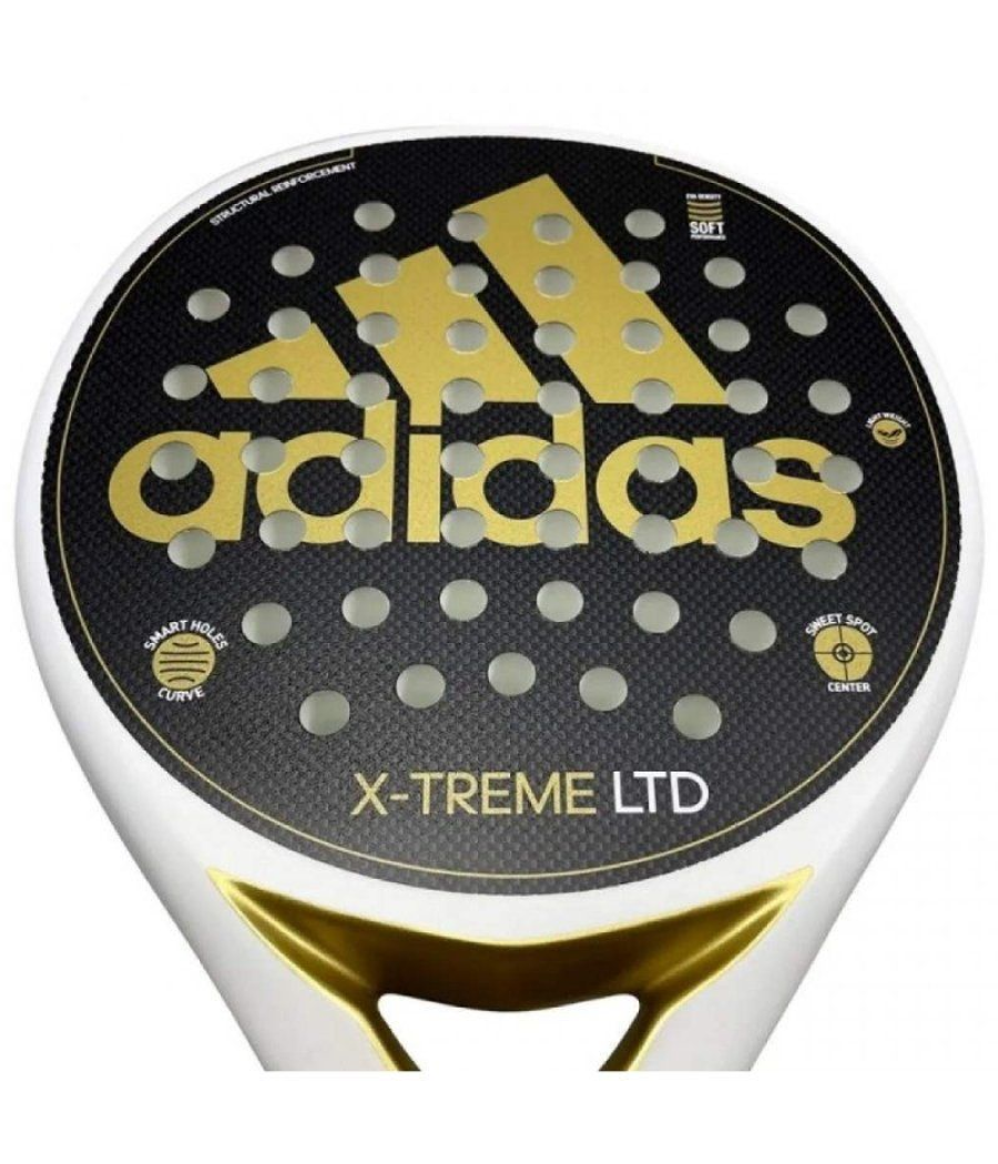 Pala de pádel adidas pala adidas x-treme/ blanco y oro