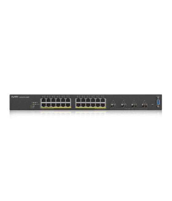 Zyxel xgs2210-28hp gestionado l2 gigabit ethernet (10/100/1000) energía sobre ethernet (poe) 1u negro