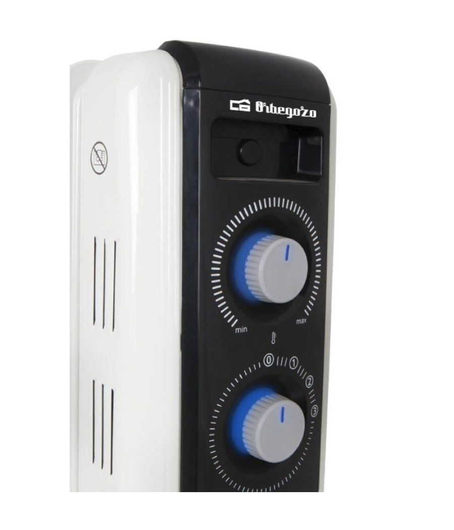 Radiador de aceite orbegozo rf 2000 a/ 3 potencias/ 2000w/ 9 elementos caloríficos