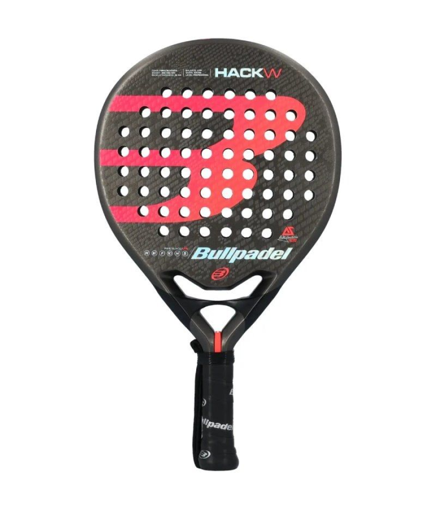 Pala de pádel bullpadel hack w 2019 (ale salazar)/ roja y negra