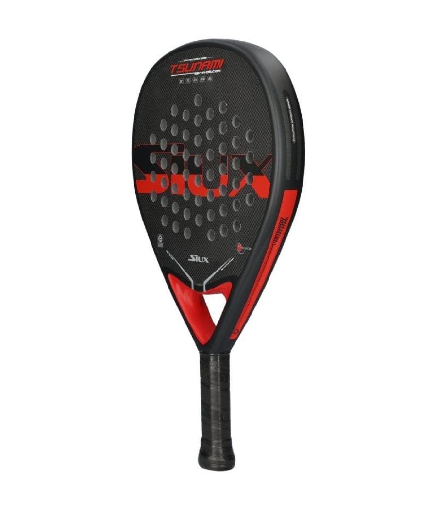 Pala de pádel siux tsunami revolution/ roja y negra