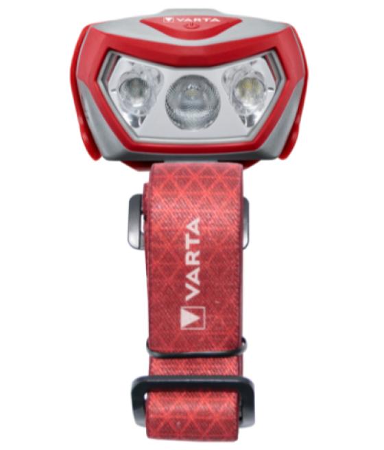 Varta Outdoor Sports H20 Pro Gris, Rojo Linterna con cinta para cabeza LED