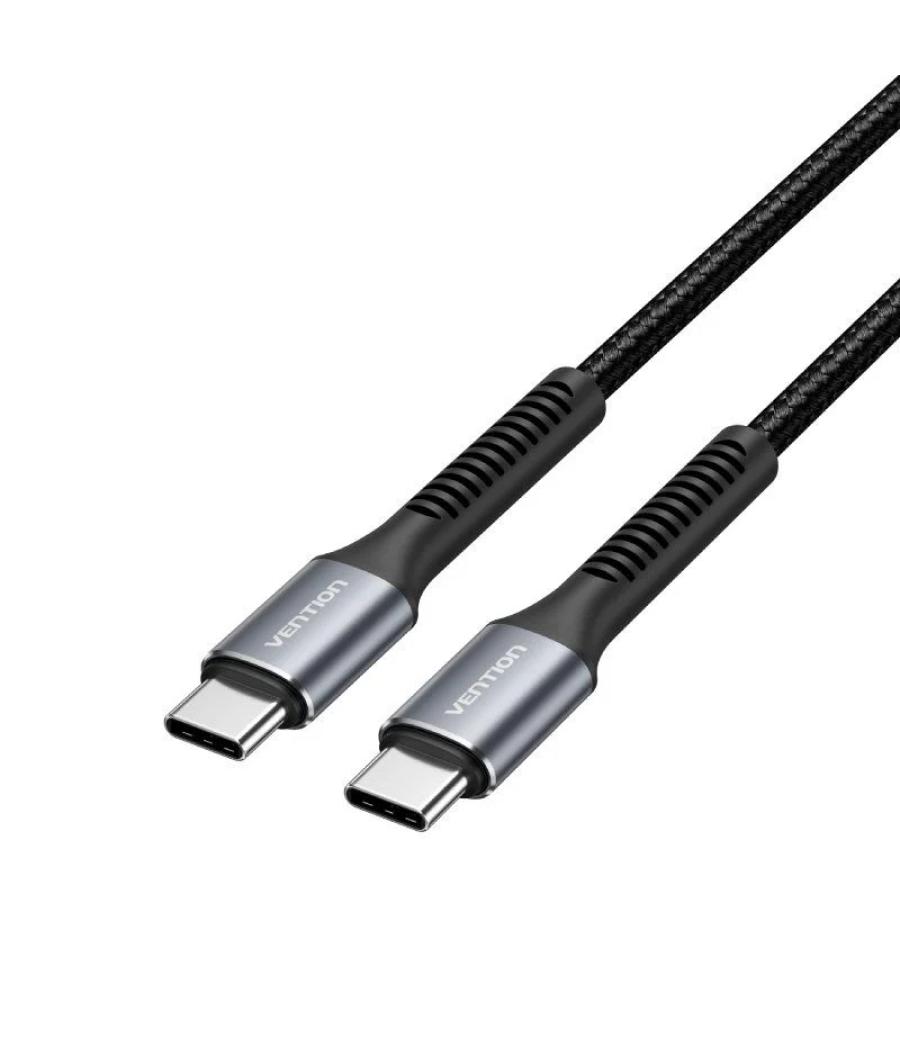 Cable usb-c a usb-c 1 m negro/gris vention